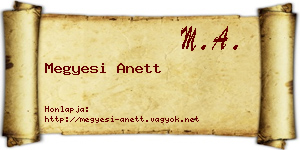 Megyesi Anett névjegykártya